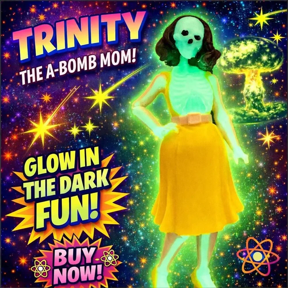 Trinity the A-Bomb Mom 4” Scale glow in the dark Action Figure